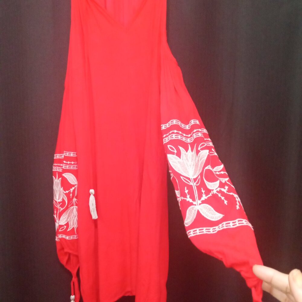 Boho Chic Red Top - Picture 6 of 6
